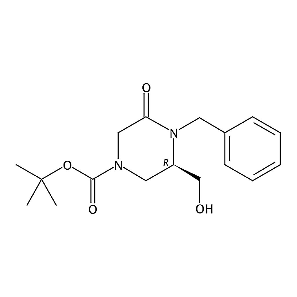 RHAWN (R)-tert-Butyl 4-benzyl-3-(hydroxymethyl)-5-oxopiperazine-1-carboxylate