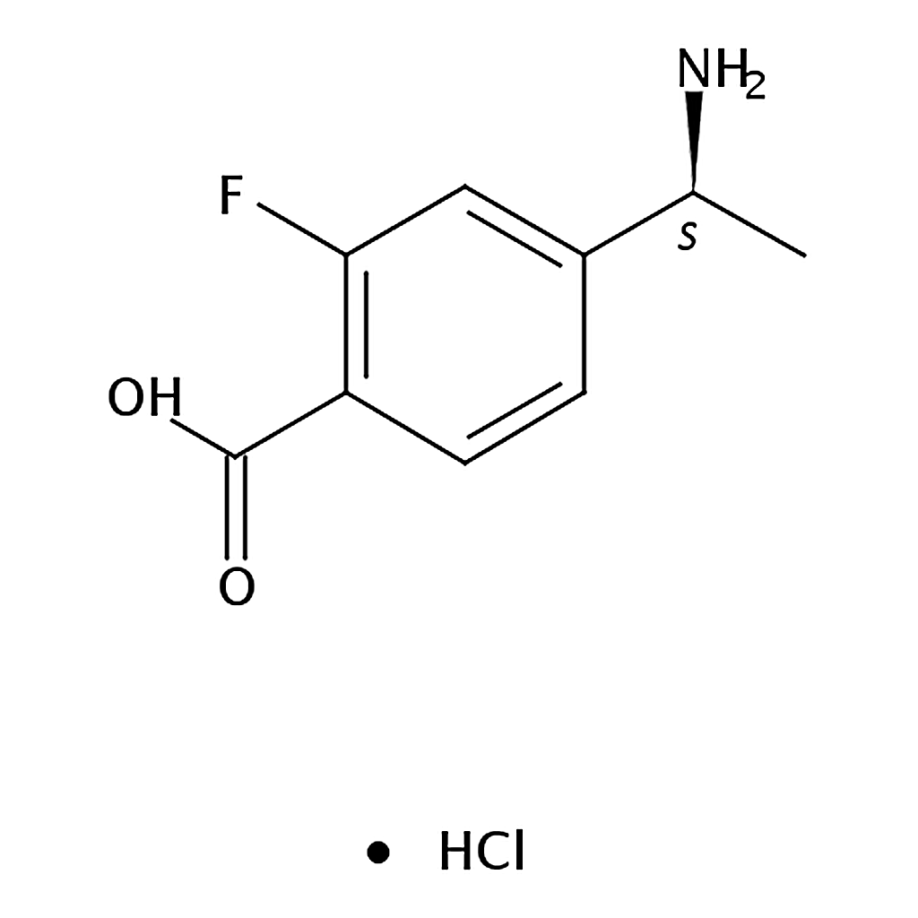 RHAWN (S)-4-(1-Aminoethyl)-2-fluorobenzoic acid hydrochloride