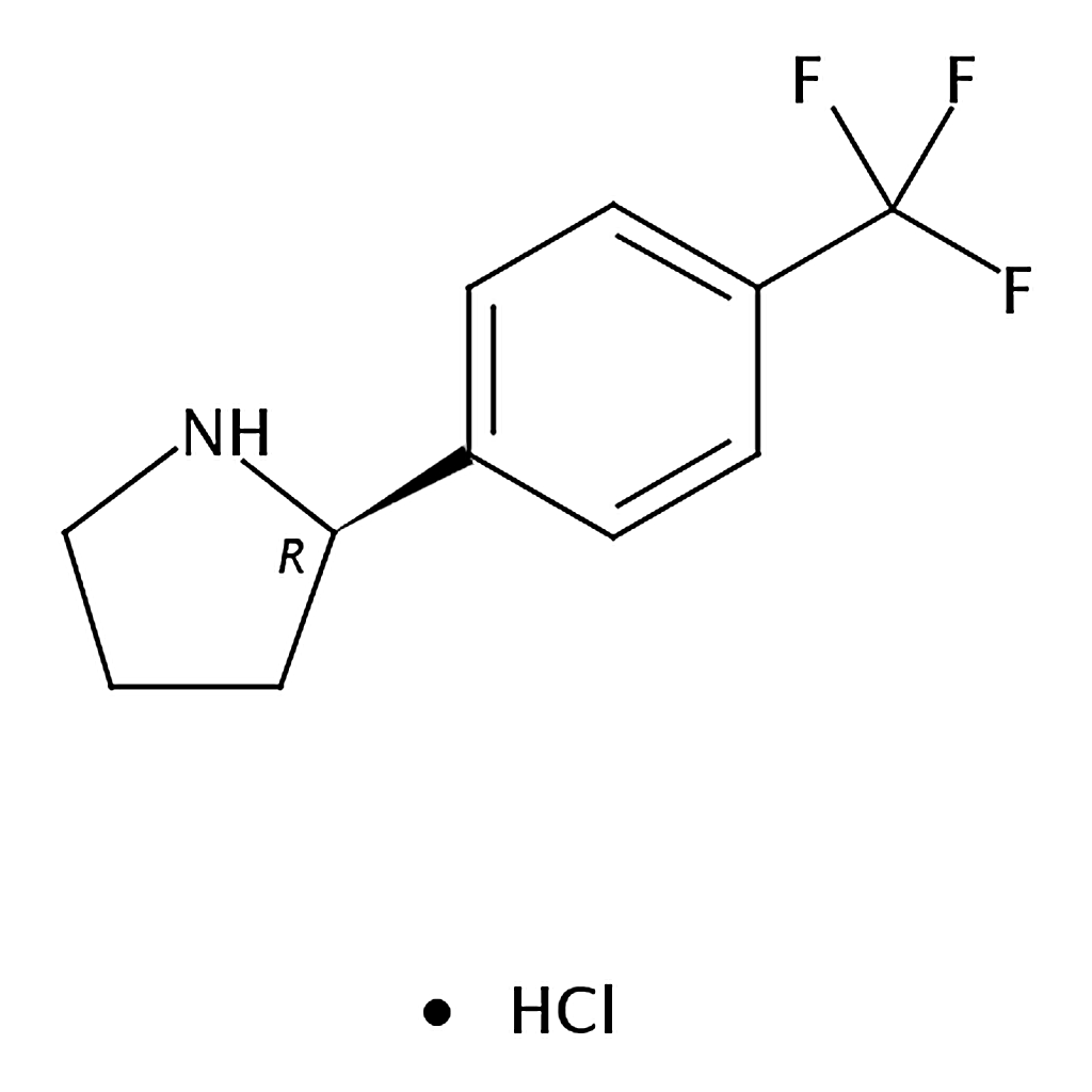 RHAWN (R)-2-(4-(Trifluoromethyl)phenyl)pyrrolidine hydrochloride