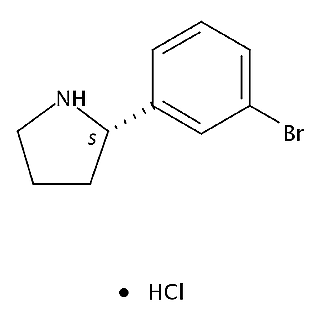 RHAWN (S)-2-(3-Bromophenyl)pyrrolidine hydrochloride