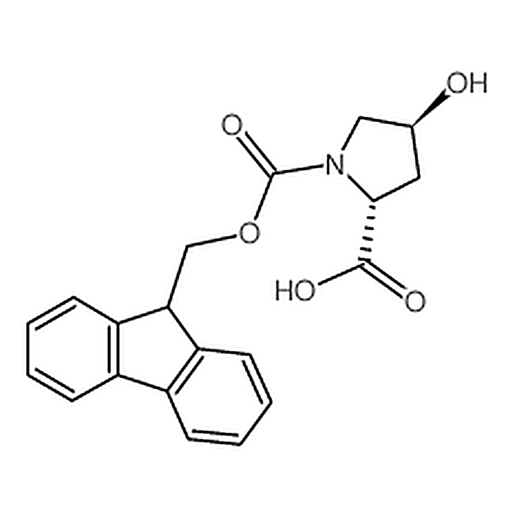 RHAWN (2R,4S)-1-(((9H-Fluoren-9-yl)methoxy)carbonyl)-4-hydroxypyrrolidine-2-carboxylic acid