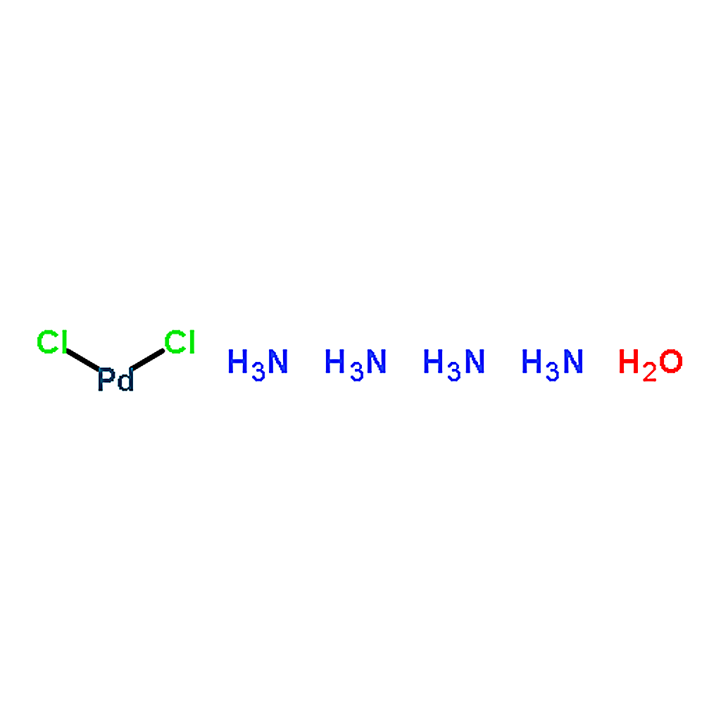 RHAWN Tetraammine dichloropalladium (II) monohydrate