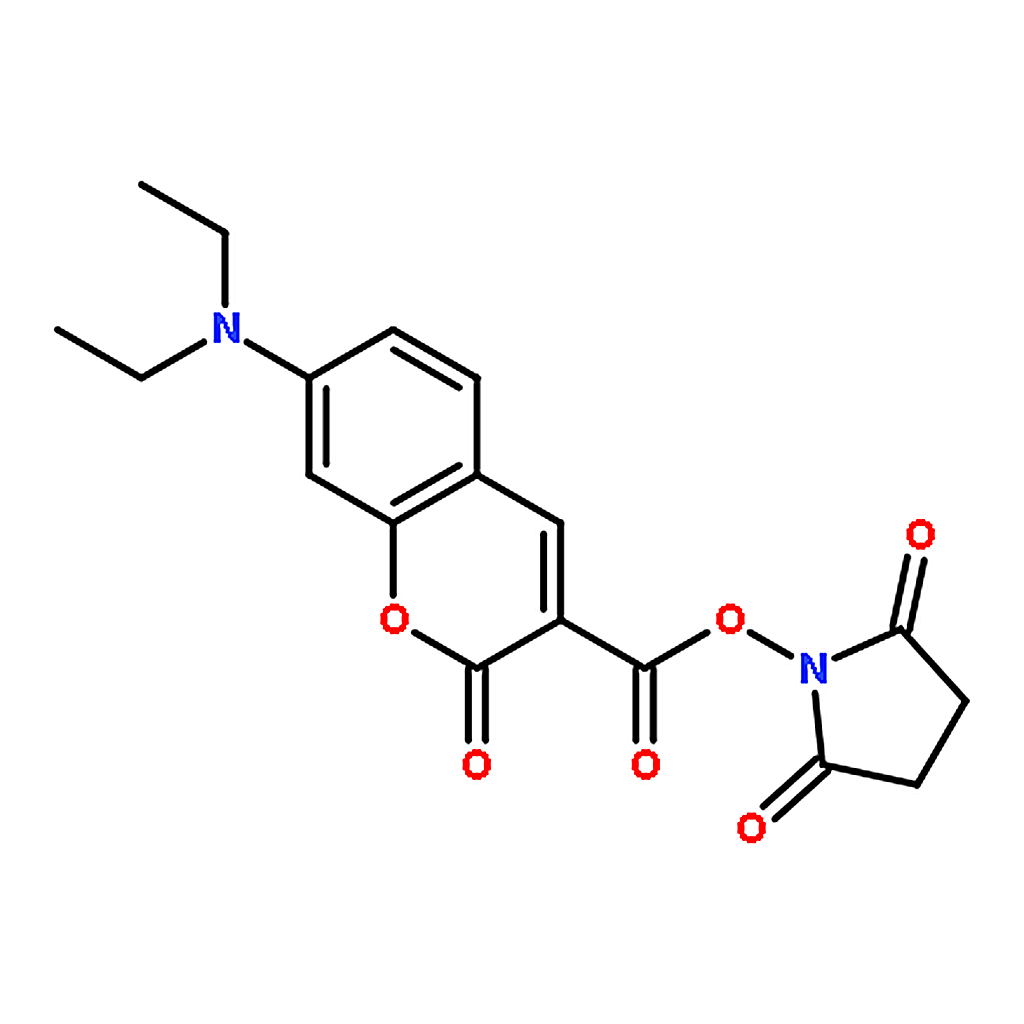 RHAWN 2,5-Dioxopyrrolidin-1-yl 7-(diethylamino)-2-oxo-2H-chromene-3-carboxylate