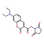 RHAWN 2,5-Dioxopyrrolidin-1-yl 7-(diethylamino)-2-oxo-2H-chromene-3-carboxylate