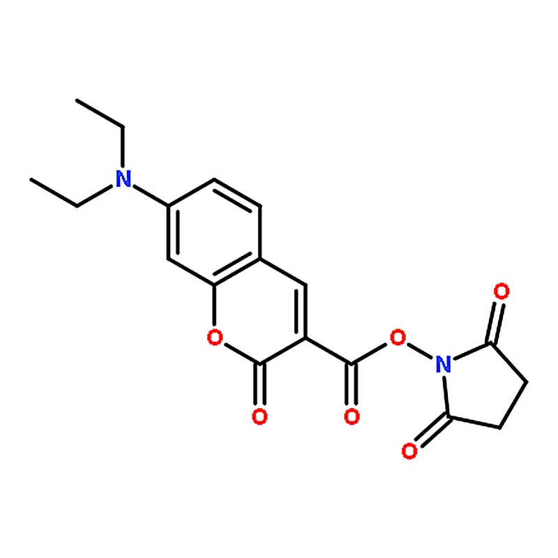 RHAWN 2,5-Dioxopyrrolidin-1-yl 7-(diethylamino)-2-oxo-2H-chromene-3-carboxylate