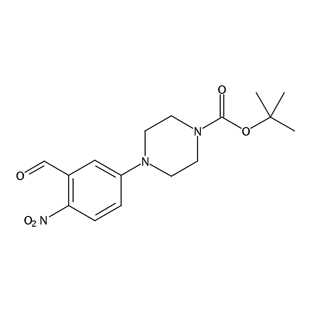 RHAWN TERT-BUTYL 4-(3-FORMYL-4-NITROPHENYL)-PIPERAZINE-1-CARBOXYLATE