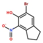RHAWN 6-Bromo-4-nitro-2,3-dihydro-1H-inden-5-ol