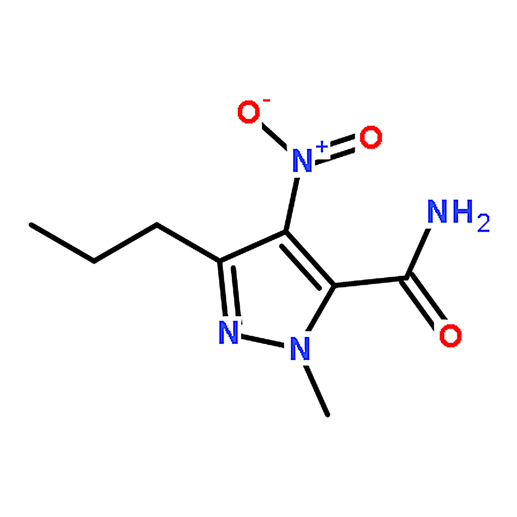 RHAWN 2-methyl-4-nitro-5-propylpyrazole-3-carboxamide