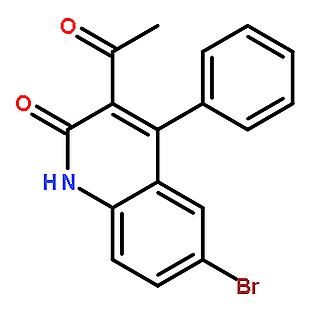 RHAWN 3-Acetyl-6-bromo-4-phenylquinolin-2(1H)-one