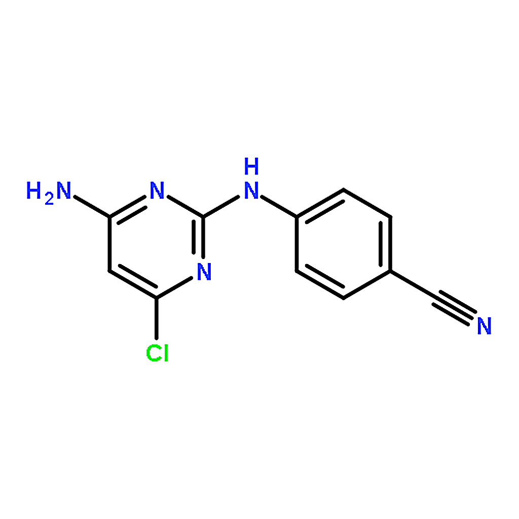 RHAWN 4-((4-Amino-6-chloropyrimidin-2-yl)amino)benzonitrile