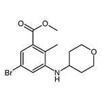 RHAWN Methyl 5-bromo-2-methyl-3-((tetrahydro-2H-pyran-4-yl)amino)benzoate