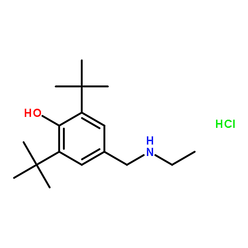 RHAWN 2,6-Di-tert-butyl-4-[(ethylamino)methyl]phenol hydrochloride