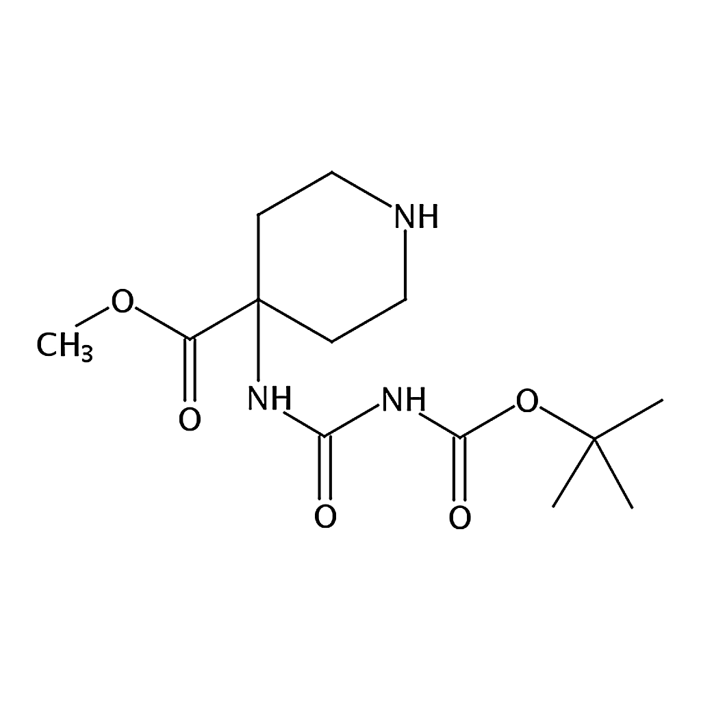 RHAWN Methyl 4-(3-(tert-butoxycarbonyl)ureido)piperidine-4-carboxylate