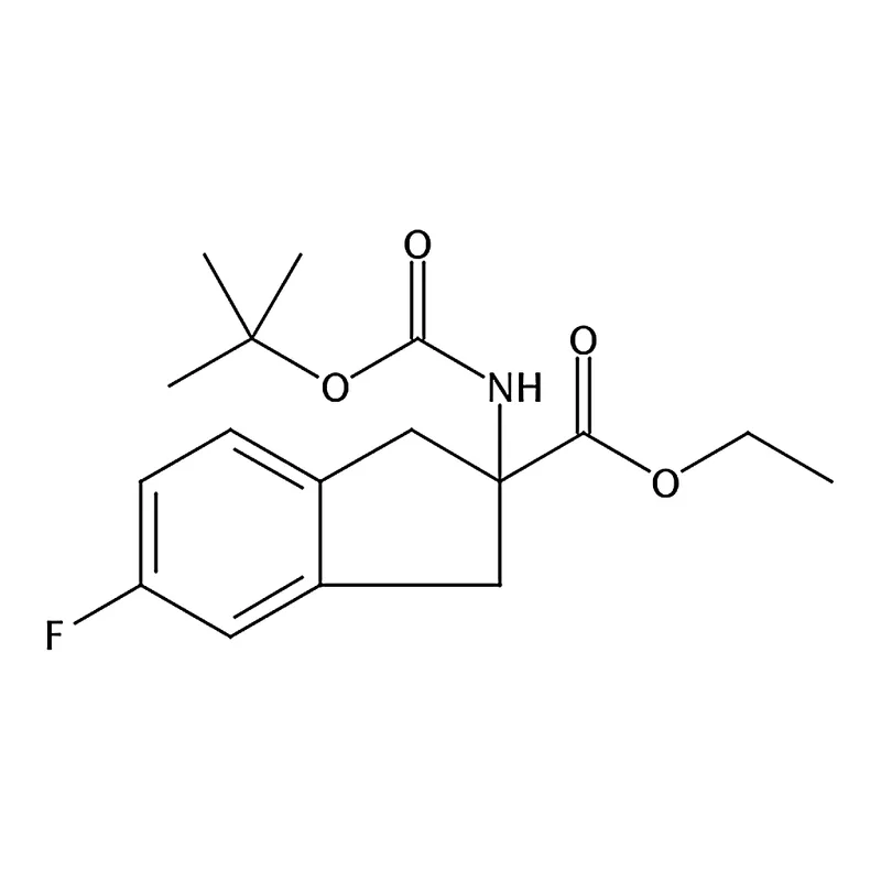 RHAWN Ethyl 2-((tert-butoxycarbonyl)amino)-5-fluoro-2,3-dihydro-1H-indene-2-carboxylate