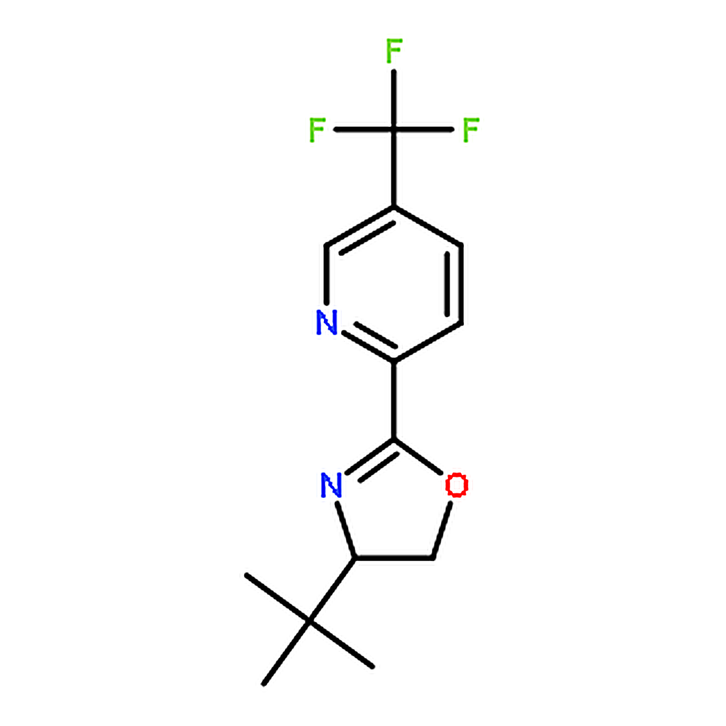 RHAWN 2-[(4S)-4-tert-Butyl-4，5-dihydro-2-oxazolyl]-5-(trifluoromethyl)pyridine
