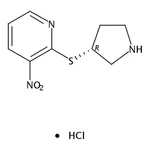 RHAWN (R)-3-Nitro-2-(pyrrolidin-3-ylthio)pyridine hydrochloride
