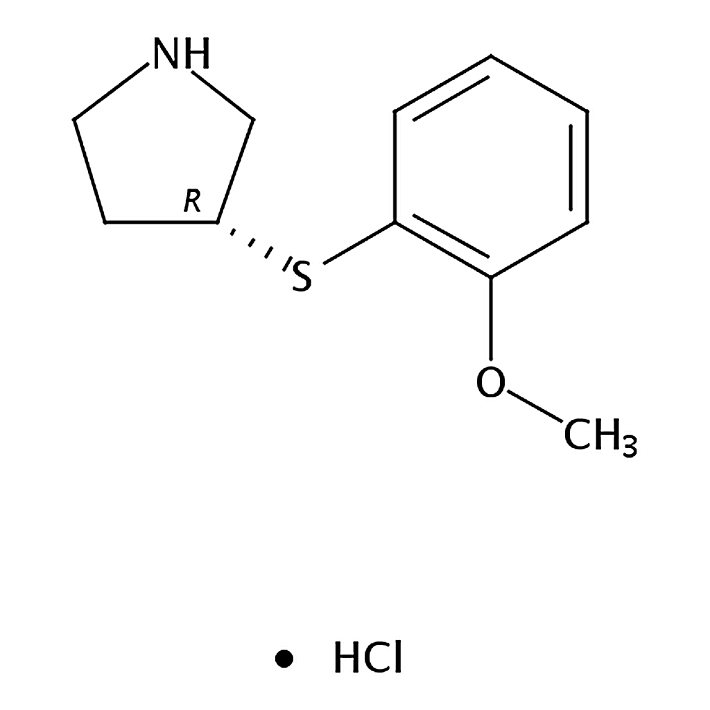 RHAWN (R)-3-((2-Methoxyphenyl)thio)pyrrolidine hydrochloride