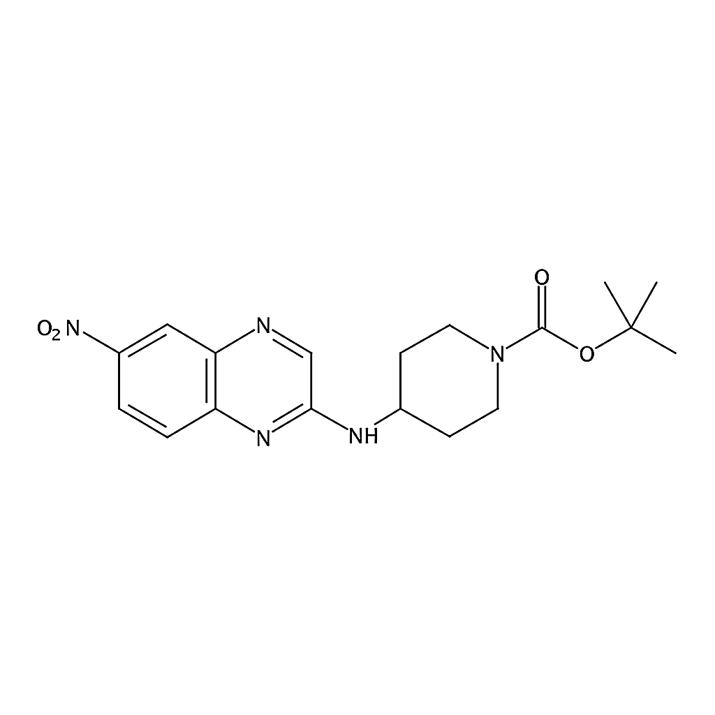 RHAWN tert-Butyl 4-((6-nitroquinoxalin-2-yl)amino)piperidine-1-carboxylate