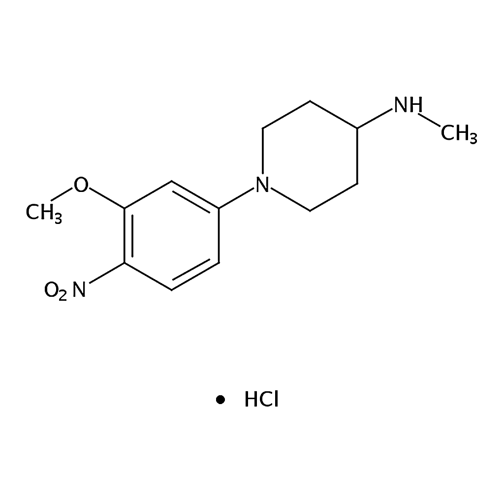RHAWN 1-(3-Methoxy-4-nitrophenyl)-N-methylpiperidin-4-amine hydrochloride