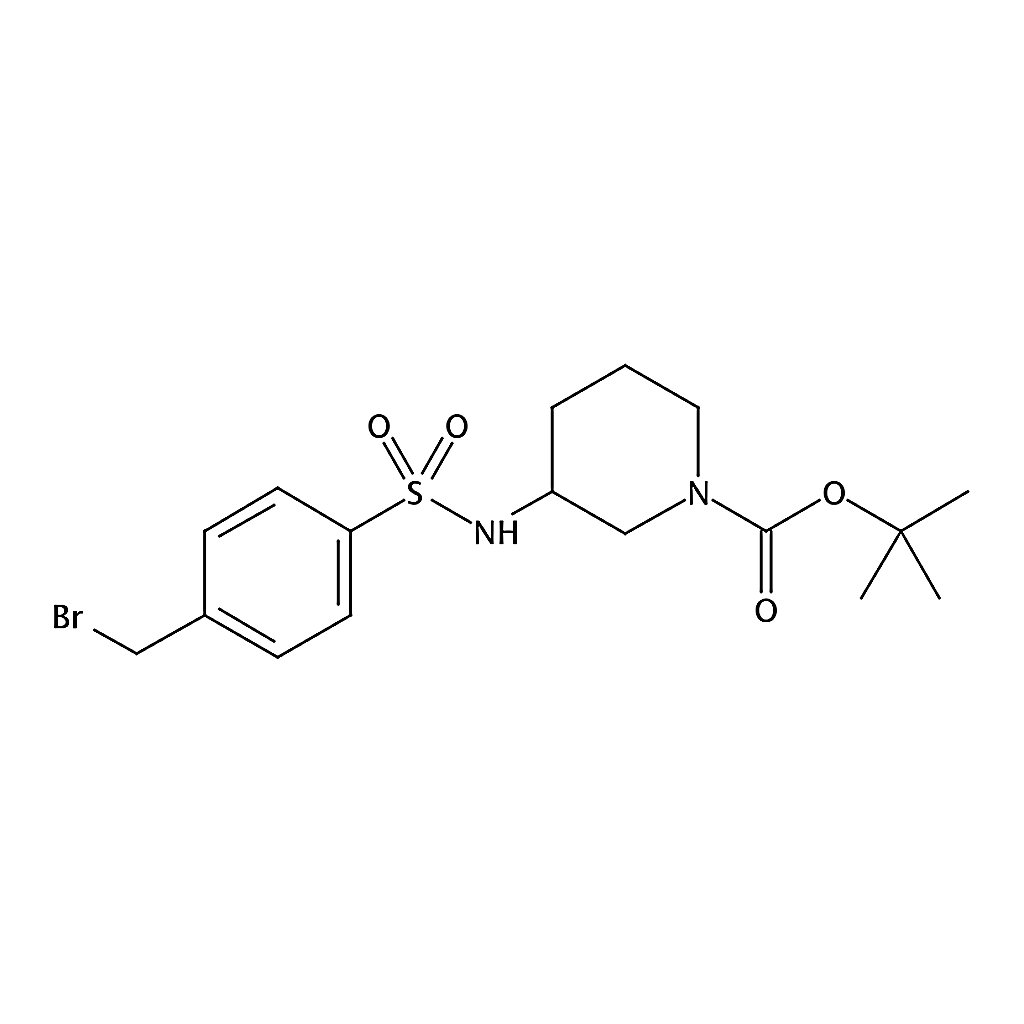 RHAWN tert-Butyl 3-(4-(bromomethyl)phenylsulfonamido)piperidine-1-carboxylate