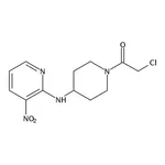 RHAWN 2-Chloro-1-(4-((3-nitropyridin-2-yl)amino)piperidin-1-yl)ethanone