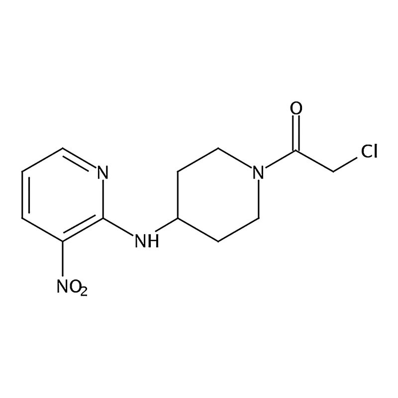 RHAWN 2-Chloro-1-(4-((3-nitropyridin-2-yl)amino)piperidin-1-yl)ethanone