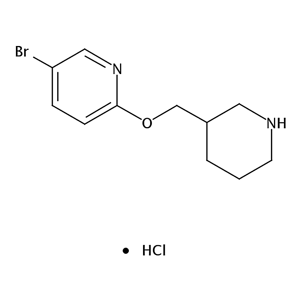 RHAWN 5-Bromo-2-(piperidin-3-ylmethoxy)pyridine hydrochloride