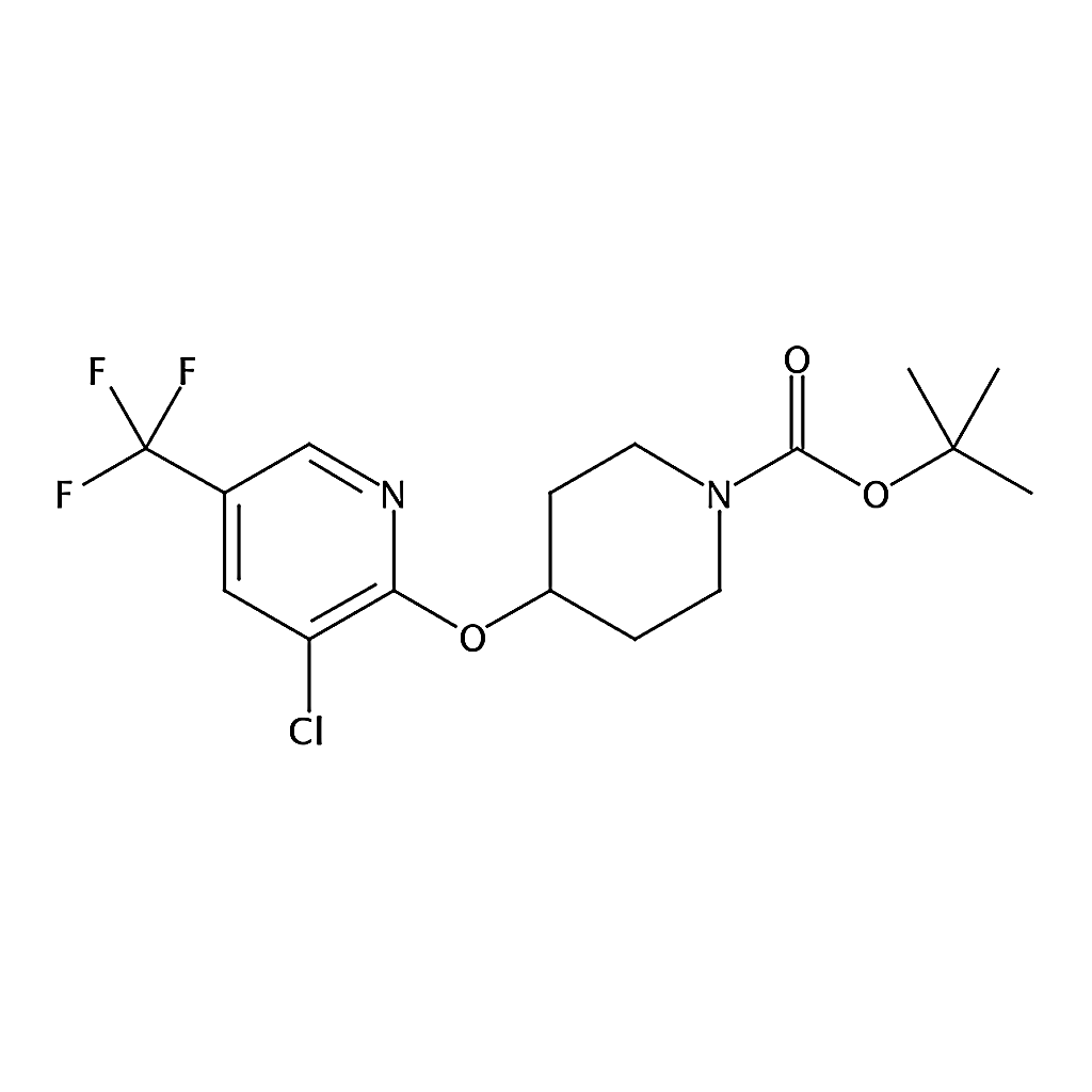 RHAWN tert-Butyl 4-((3-chloro-5-(trifluoromethyl)pyridin-2-yl)oxy)piperidine-1-carboxylate