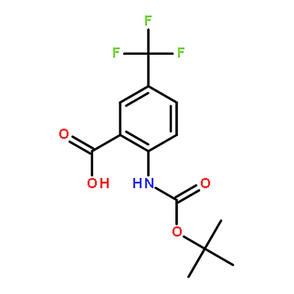 RHAWN 2-((tert-Butoxycarbonyl)amino)-5-(trifluoromethyl)benzoic acid