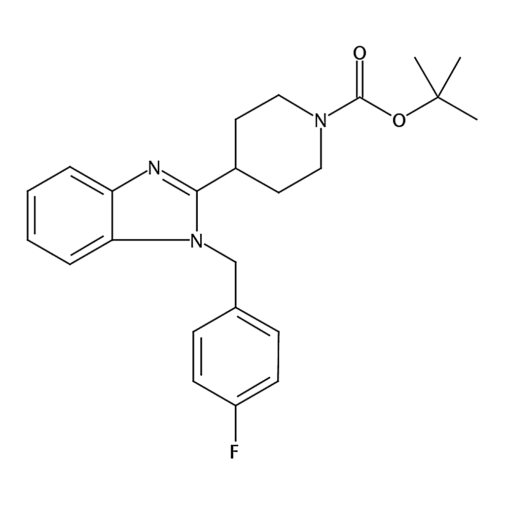 RHAWN tert-Butyl 4-(1-(4-fluorobenzyl)-1H-benzo[d]imidazol-2-yl)piperidine-1-carboxylate