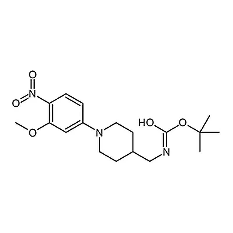 RHAWN tert-Butyl ((1-(3-methoxy-4-nitrophenyl)piperidin-4-yl)methyl)carbamate