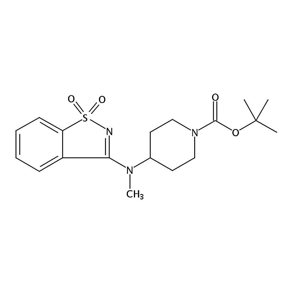 RHAWN tert-Butyl 4-((1，1-dioxidobenzo[d]isothiazol-3-yl)(Methyl)aMino)piperidine-1-carboxylate