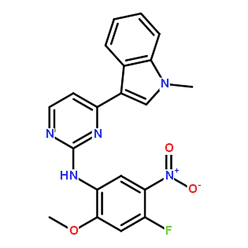 RHAWN N-(4-Fluoro-2-methoxy-5-nitrophenyl)-4-(1-methyl-1H-indol-3-yl)pyrimidin-2-amine