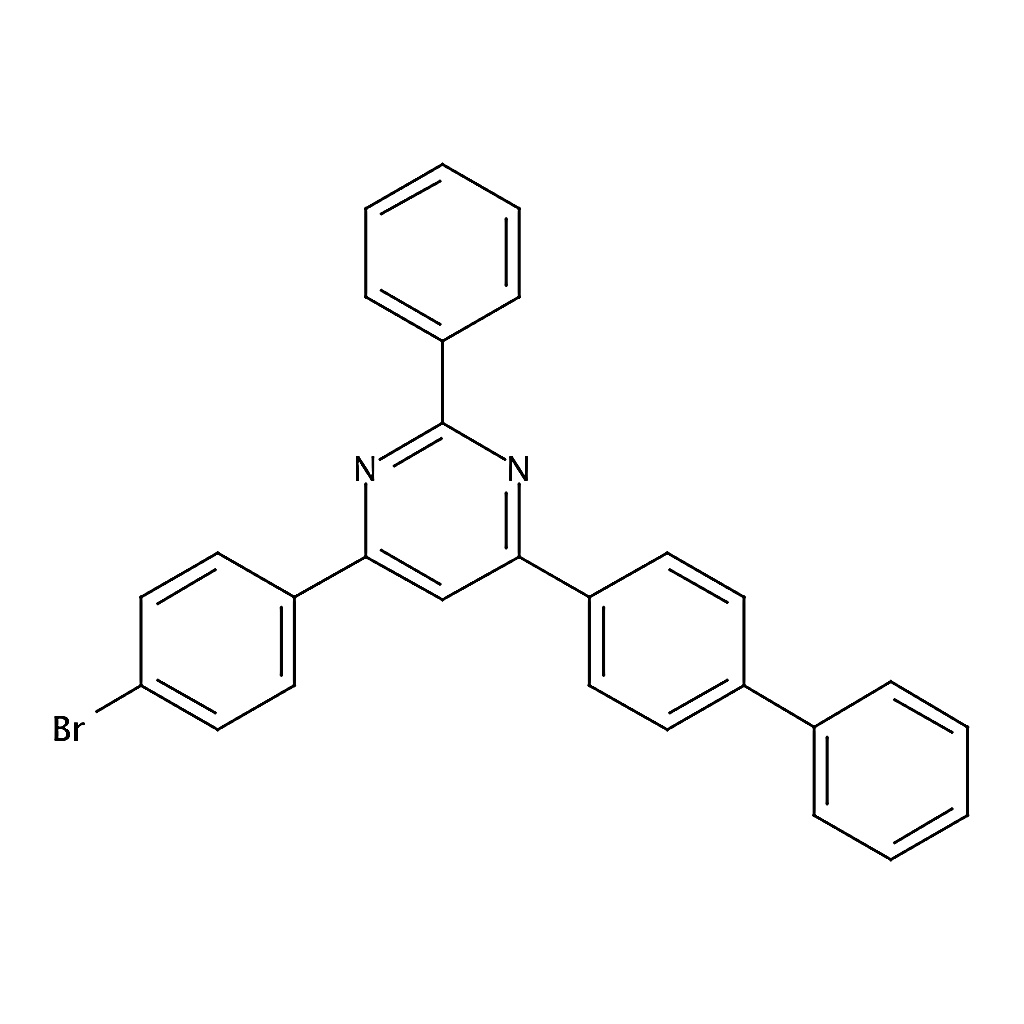 RHAWN 4-([1,1'-Biphenyl]-4-yl)-6-(4-bromophenyl)-2-phenylpyrimidine