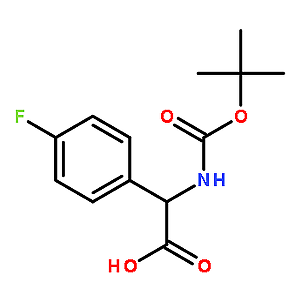 RHAWN (S)-2-((tert-Butoxycarbonyl)amino)-2-(4-fluorophenyl)acetic acid