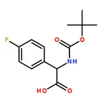RHAWN (S)-2-((tert-Butoxycarbonyl)amino)-2-(4-fluorophenyl)acetic acid