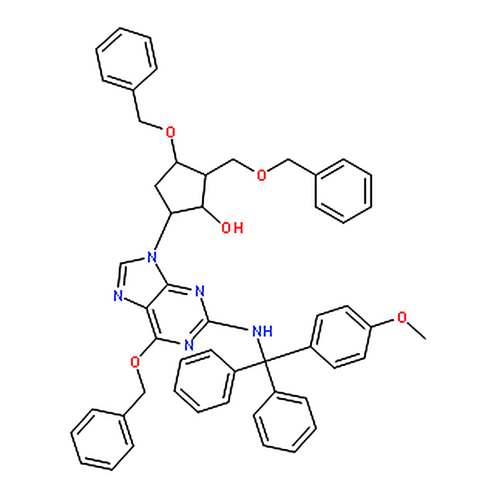 RHAWN (1S,2S,3S,5S)-3-(Benzyloxy)-5-(6-(benzyloxy)-2-(((4-methoxyphenyl)diphenylmethyl)amino)-9H-p
