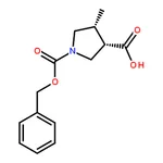 RHAWN (3S,4R)-1-Cbz-4-methylpyrrolidine-3-carboxylic Acid