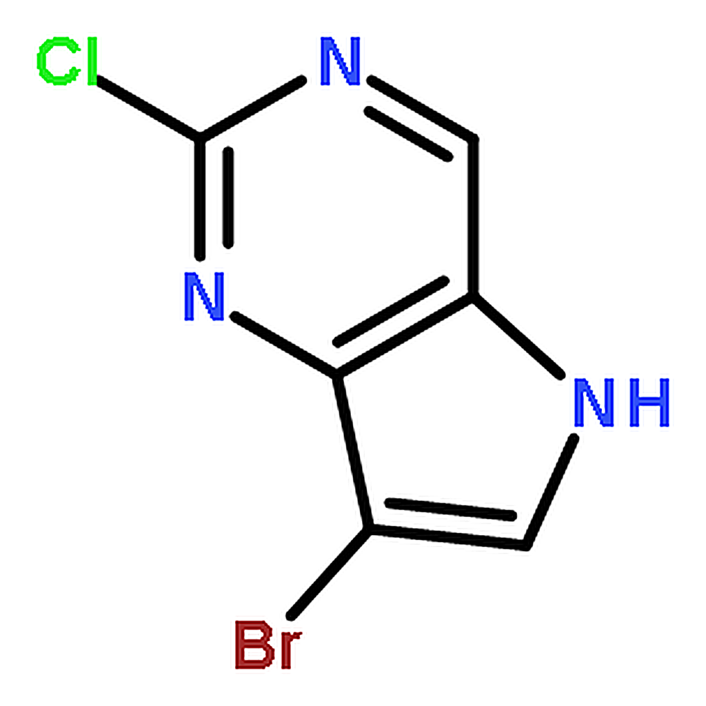 RHAWN 7-Bromo-2-chloro-5H-pyrrolo[3,2-d]pyrimidine