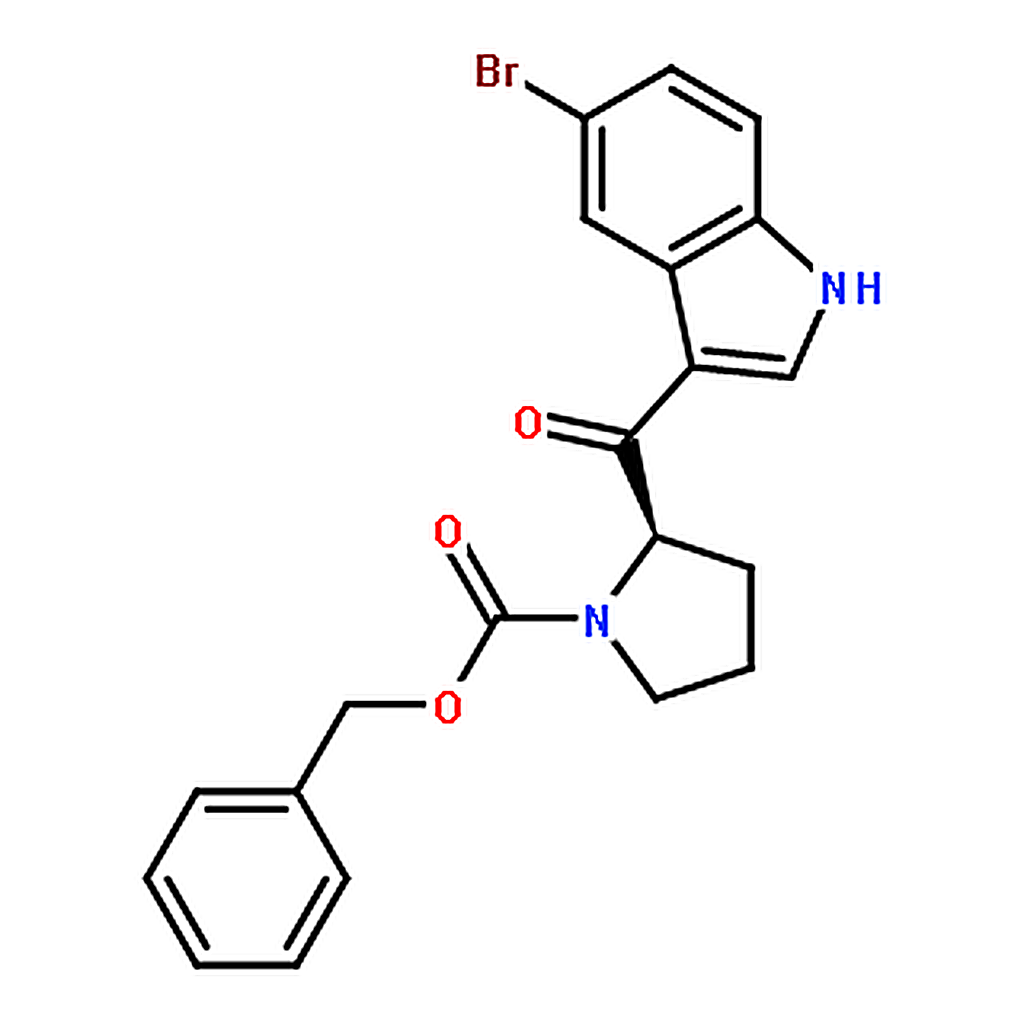 RHAWN (R)-Benzyl 2-(5-bromo-1H-indole-3-carbonyl)pyrrolidine-1-carboxylate
