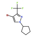 RHAWN 4-Bromo-1-cyclopentyl-3-(trifluoromethyl)-1H-pyrazole
