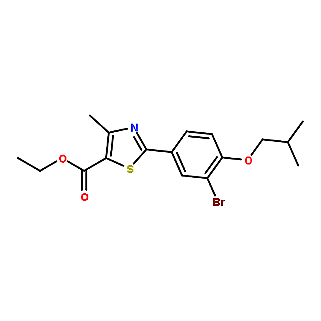 RHAWN Ethyl 2-(3-bromo-4-isobutoxyphenyl)- 4-methyl-5-thiazolecarboxylate