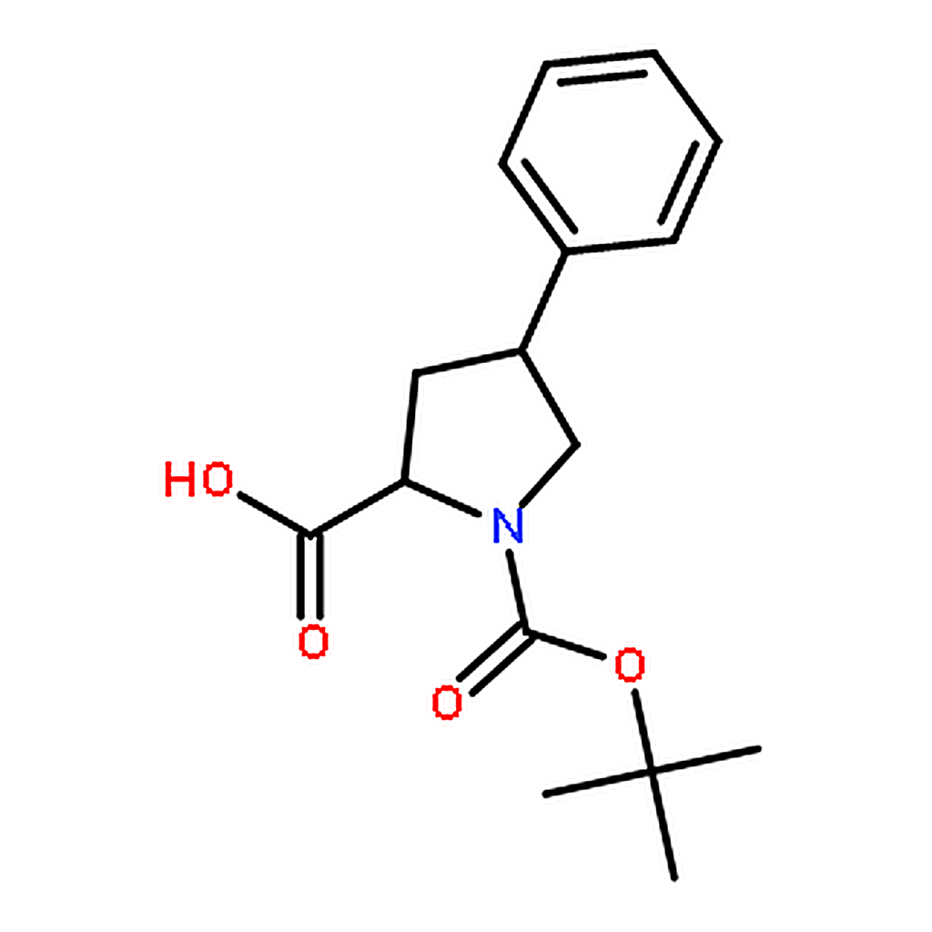 RHAWN cis-1-(tert-Butoxycarbonyl)-4-phenylpyrrolidine-2-carboxylic acid