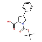 RHAWN cis-1-(tert-Butoxycarbonyl)-4-phenylpyrrolidine-2-carboxylic acid