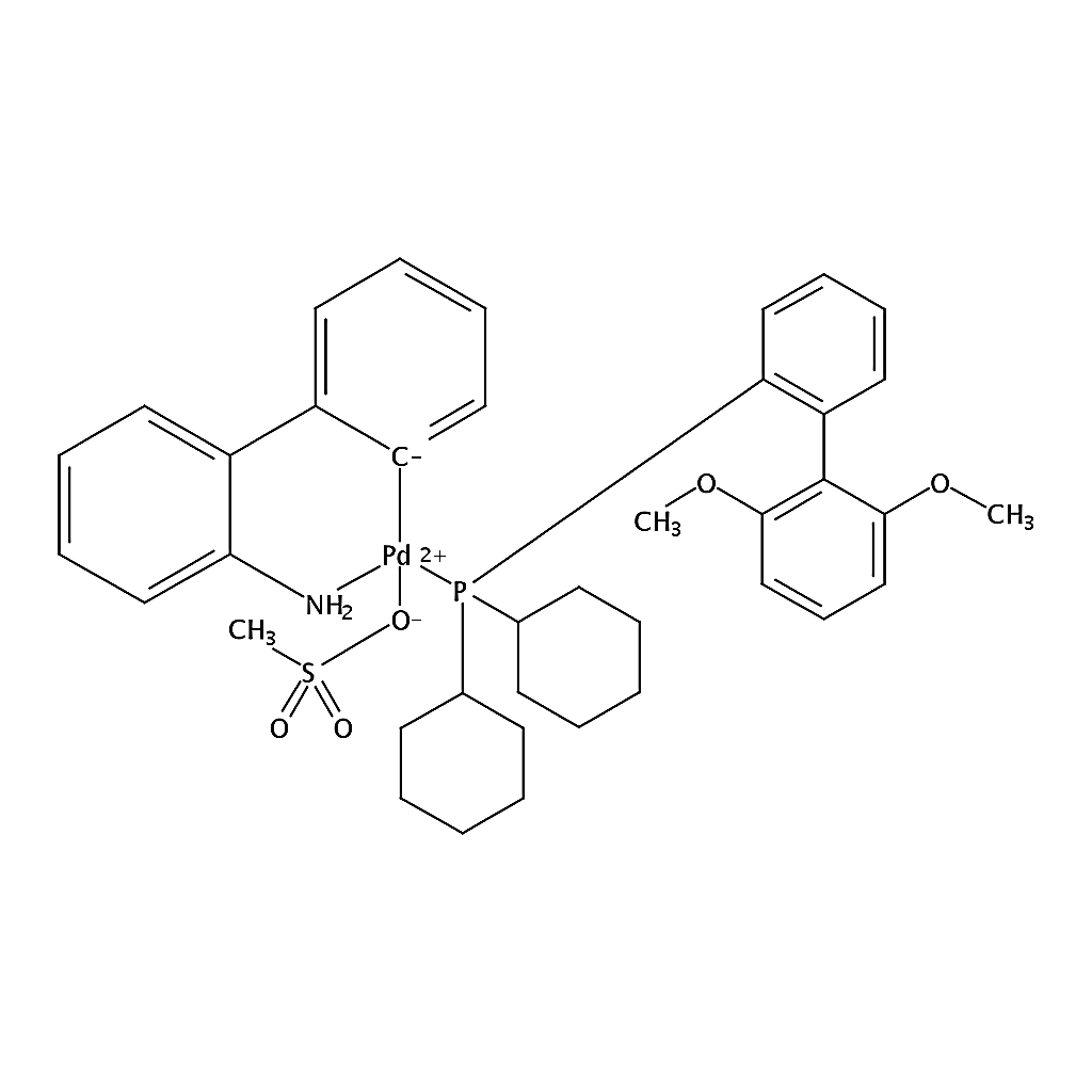 RHAWN (2-Dicyclohexylphosphino-2',6'-dimethoxybiphenyl)[2-(2'-amino-1,1'-biphenyl)]palladium(II) m