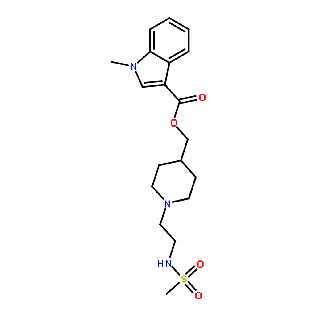 RHAWN 1-[2-[(Methylsulfonyl)-amino]ethyl]-4-piperidinyl]methyl 1-methyl-1H-indole-3-carboxylate