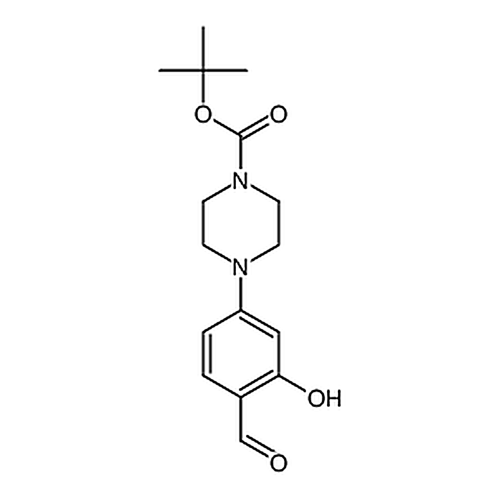 RHAWN tert-Butyl 4-(4-formyl-3-hydroxyphenyl)piperazine-1-carboxylate