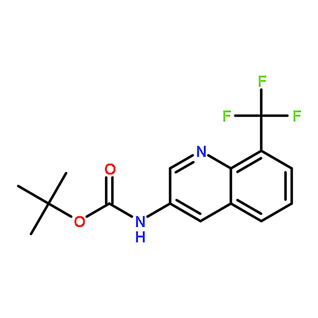 RHAWN tert-Butyl (8-(trifluoromethyl)quinolin-3-yl)carbamate