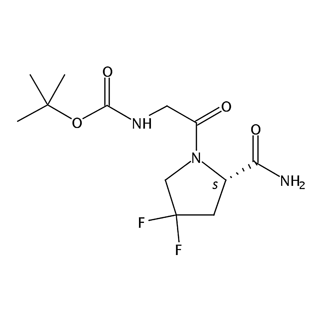 RHAWN (S)-1-[2-(Boc-amino)acetyl]-4,4-difluoropyrrolidine-2-carboxamide