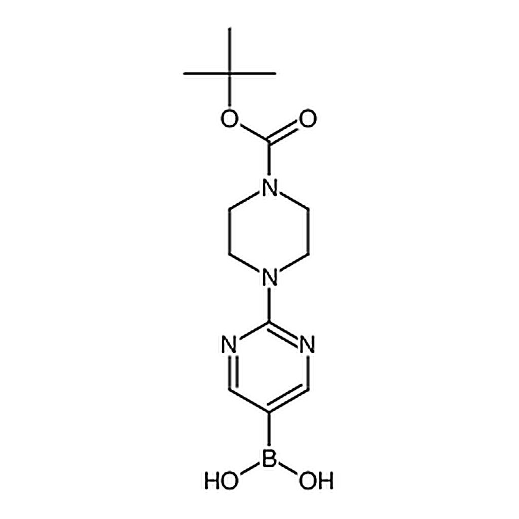 RHAWN (2-(4-(tert-Butoxycarbonyl)piperazin-1-yl)pyrimidin-5-yl)boronic acid